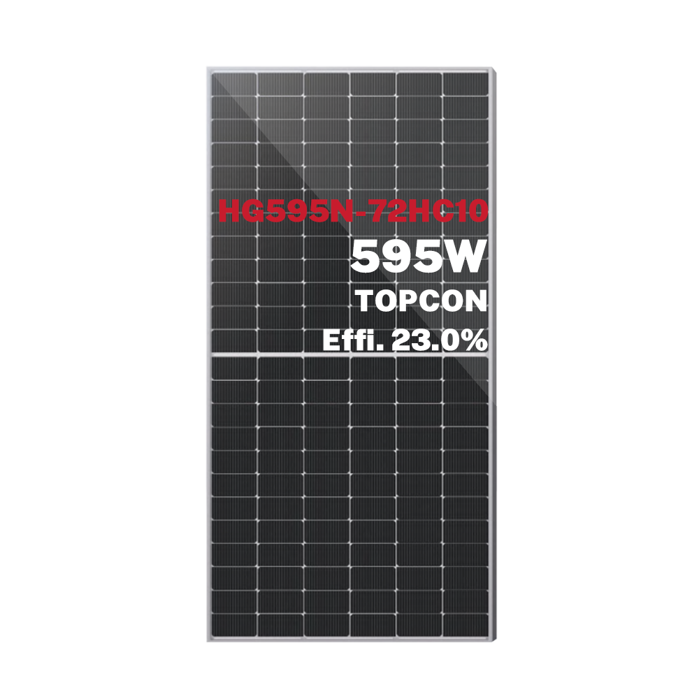 Monofacial N-Type 575W 580W 590W 595W144 Cell Half Cut Solar Panel