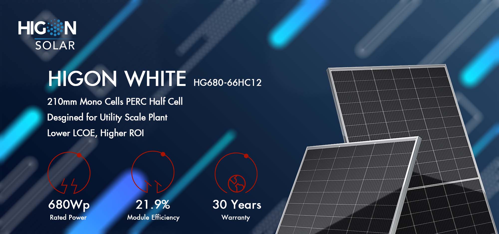 Higon High Efficiency 670W 680W 132cells Solar Module For Commercial ...