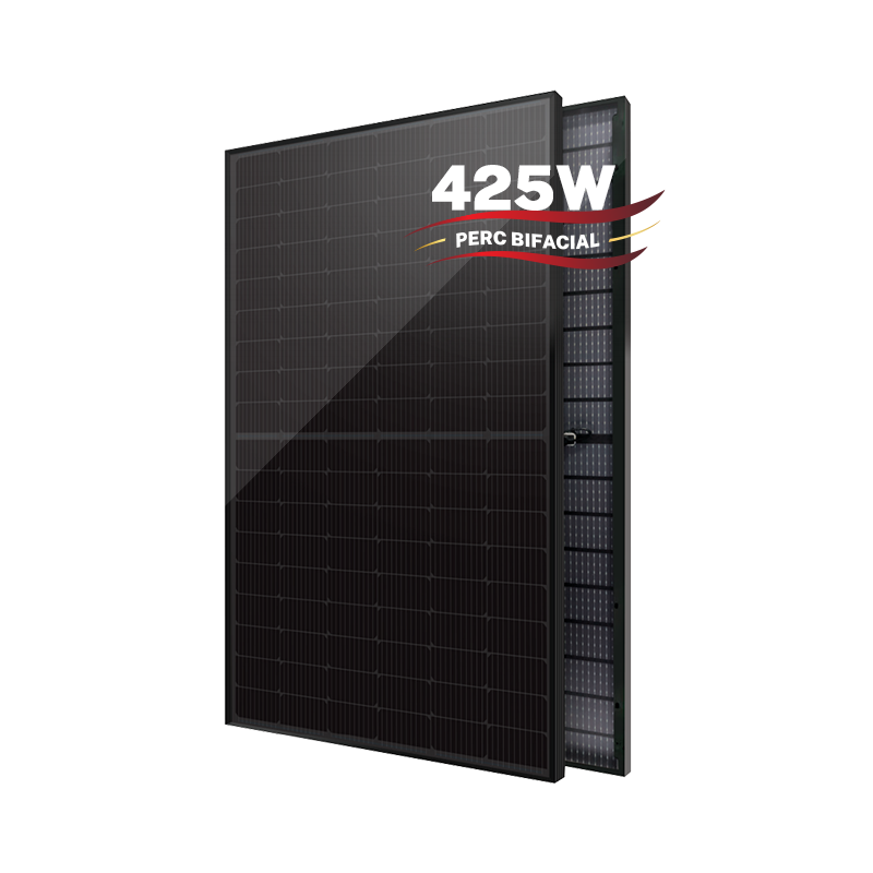 Higon New 420W 425W Full Black Bifacial Half Cell Solar Panel